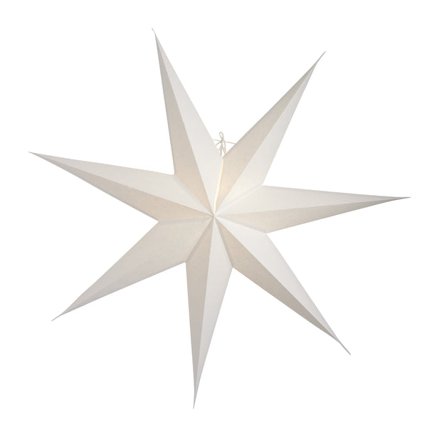 Greta papirstjerne - Hvid 80 cm