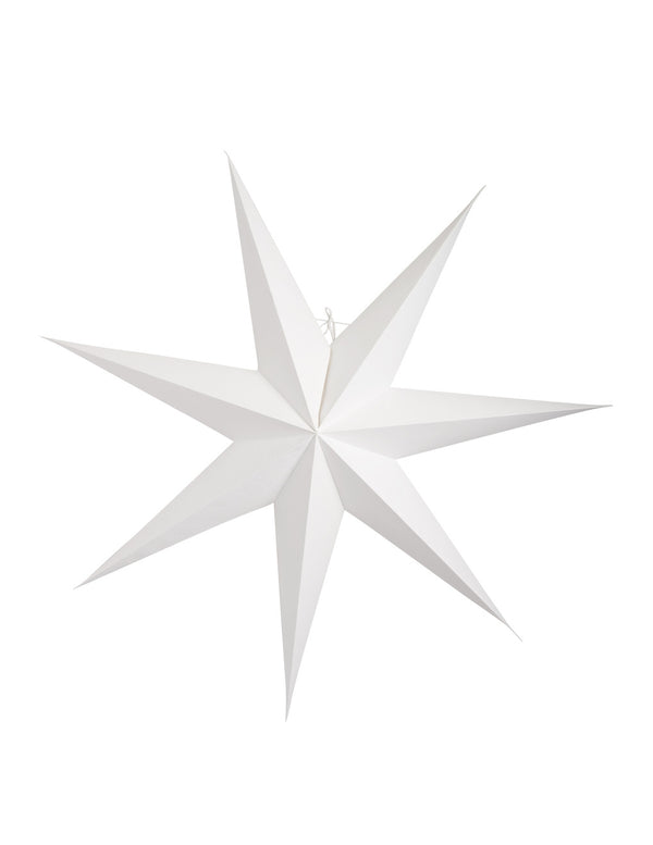 Greta papirstjerne - Hvid 80 cm