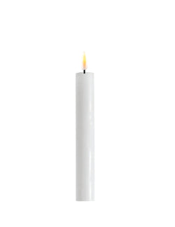 Hvide LED stearin kronelys - sæt af 2 stk. - FEW Design