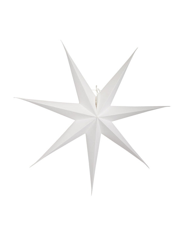 Greta papirstjerne - Hvid 60 cm